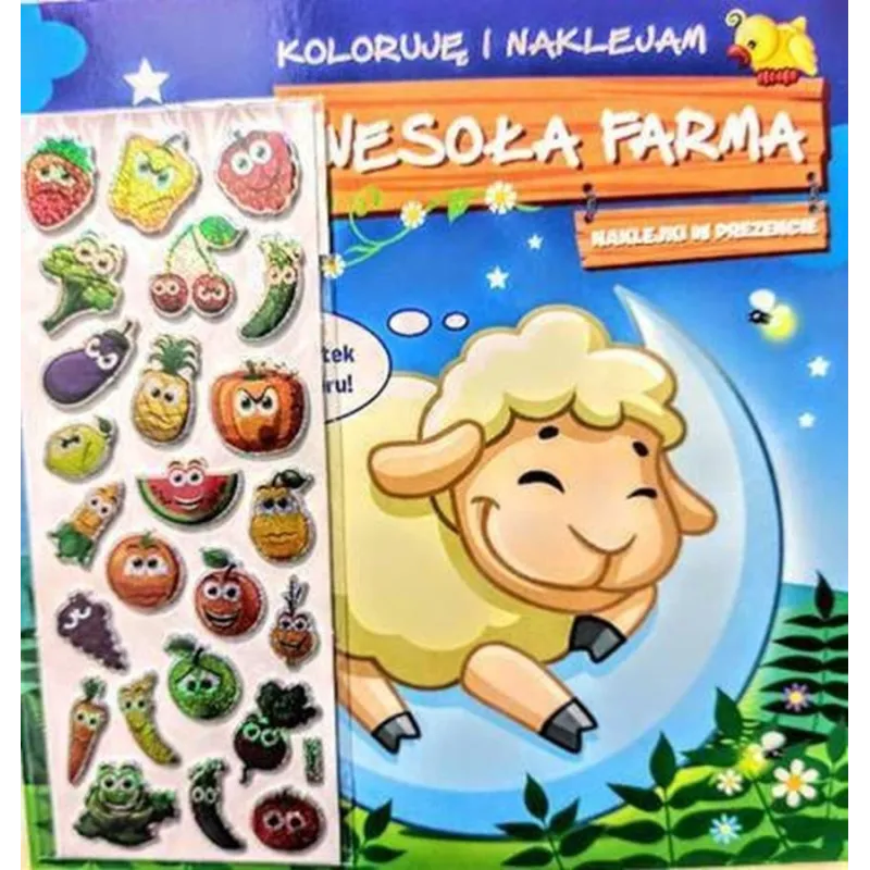 WESOŁA FARMA. KOLORUJE I NAKLEJAM