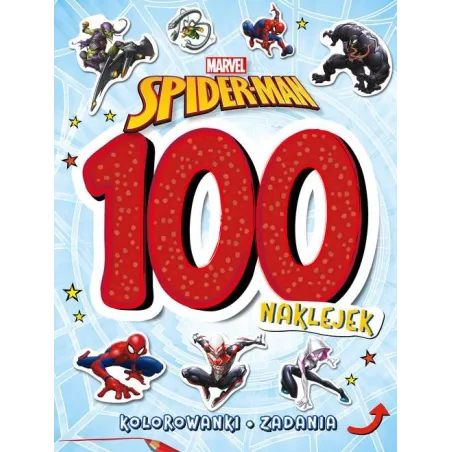 MARVEL SPIDER-MAN. 100 NAKLEJEK. ZADANIA, KOLOROWANKI