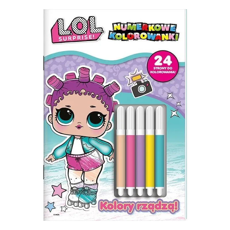 L.O.L. SURPRISE! KOLORY RZĄDZĄ! NUMERKOWE KOLOROWANKI L.O.L. SURPRISE! KOLORY RZĄDZĄ! NUMERKOWE KOLOROWANKI