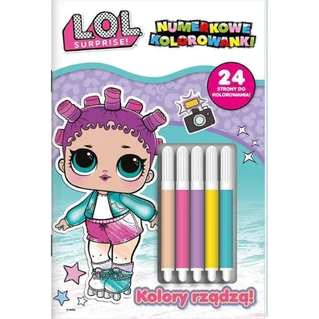L.o.l. Surprise! Kolory Rządzą! Numerkowe Kolorowanki L.o.l. Surprise! Kolory Rządzą! Numerkowe Kolorowanki