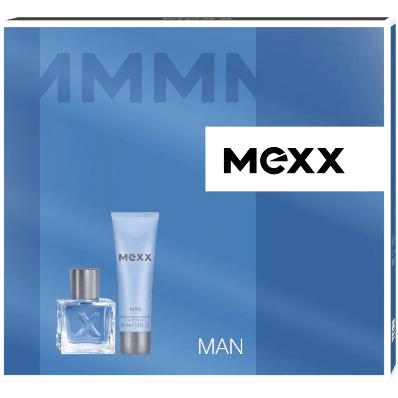 MEXX MAN ZESTAW WODA TOALETOWA 30ML + ŻEL POD PRYSZNIC 50ML