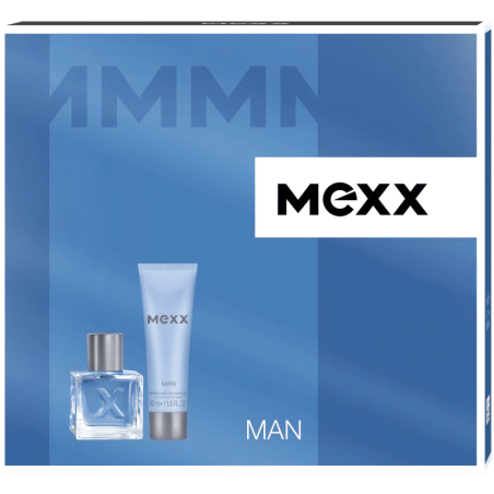 MEXX MAN ZESTAW WODA TOALETOWA 30ML + ŻEL POD PRYSZNIC 50ML