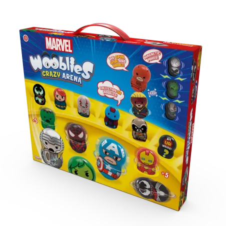 WOOBLIES MARVEL ARENA + 2 WYRZUTNIE + 4 FIGURKI 5+ TM TOYS