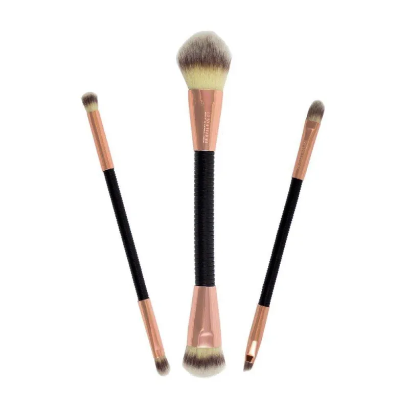 ZESTAW PĘDZLI DO MAKIJAŻU 3 SZT MAKEUP REVOLUTION BRUSH FLEX & GO