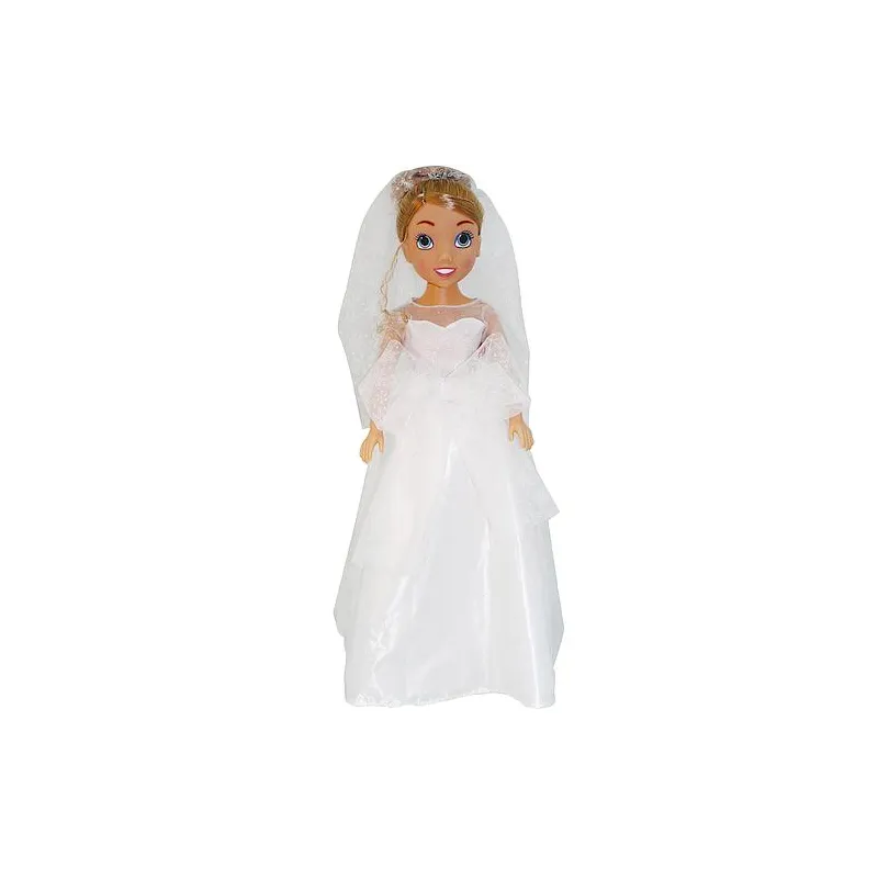 LALKA W SUKNI ŚLUBNEJ 80 CM SMILY PLAY 3+