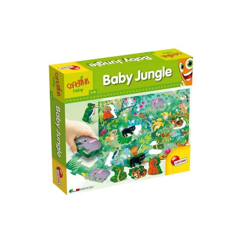 CAROTINA BABY DŻUNGLA PUZZLE 12 ELEMENTÓW LISCIANI 12M+