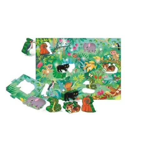 Carotina Baby Dżungla Puzzle 12 Elementów Lisciani 12M+