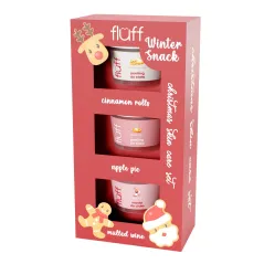 ZESTAW KOSMETYKÓW PEELING DO CIAŁA 2 X 100ML + MASŁO DO CIAŁA 100ML FLUFF WINTER SNACK