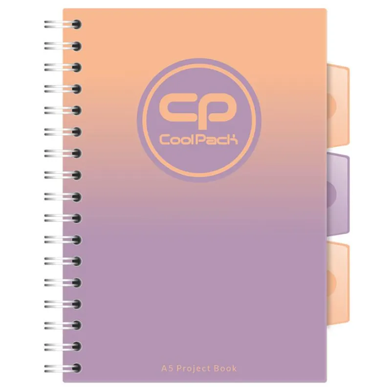KOŁOBRULION W KRATKĘ A5 GRADIENT BERRY 100 KARTEK COOLPACK