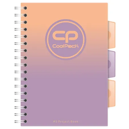KOŁOBRULION W KRATKĘ A5 GRADIENT BERRY 100 KARTEK COOLPACK