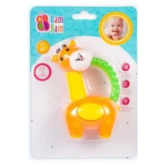 GRZECHOTKA DLA NIEMOWLĄT UŚMIECHNIĘTY ŁOŚ BAMBAM 3M+
