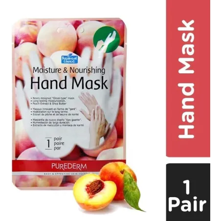 MASKA NA DŁONIE BRZOSKWINIA 26G PUREDERM MOISTURE & NOURISHING HAND MASK