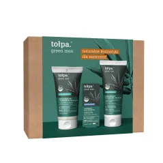 TOŁPA ZESTAW KOSMETYKÓW GREEN MEN ŻEL Z PEELINGIEM DO MYCIA TWARZY 150ML + NAWILŻAJĄCY KREM ŁAGODZĄCY + ŻEL POD PRYSZNIC 2W1
