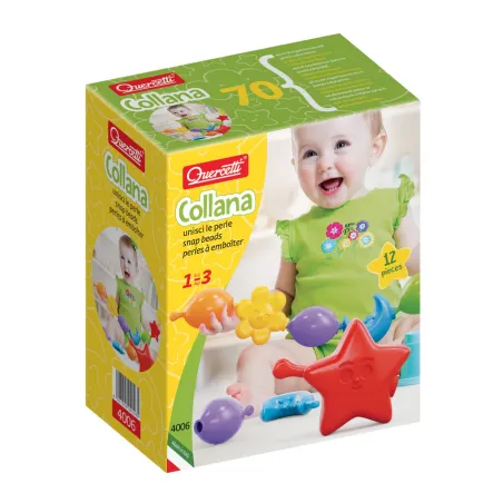 Układanka Daisy Collana 12 Elementów Quercetti 12M+ Układanka Daisy Collana 12 Elementów Quercetti 12M+
