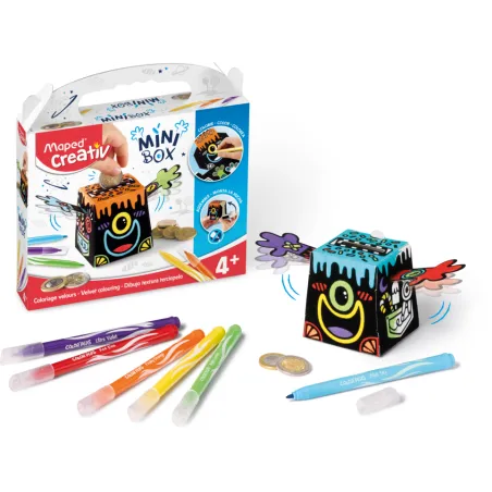 MINI BOX KOLOROWA SKARBONKA ZESTAW KREATYWNY MAPED 4+