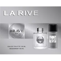 LA RIVE BRAVE FOR MAN WODA TOALETOWA SPRAY 100ML + DEZODORANT W SPRAYU 150ML