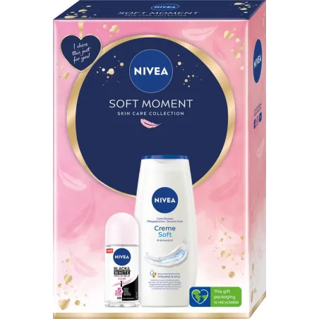 Nivea Zestaw Soft Moment Żel Pod Prysznic 250Ml + Antyperspirant 50Ml Nivea Zestaw Soft Moment Żel Pod Prysznic 250Ml + Antyperspirant 50Ml