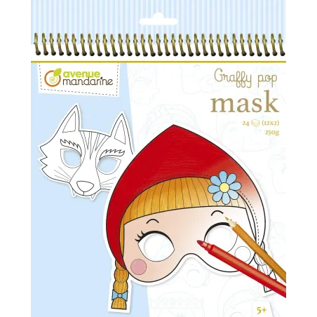 BLOK Z MASKAMI GRAFFY POP 24 ARKUSZE 5+