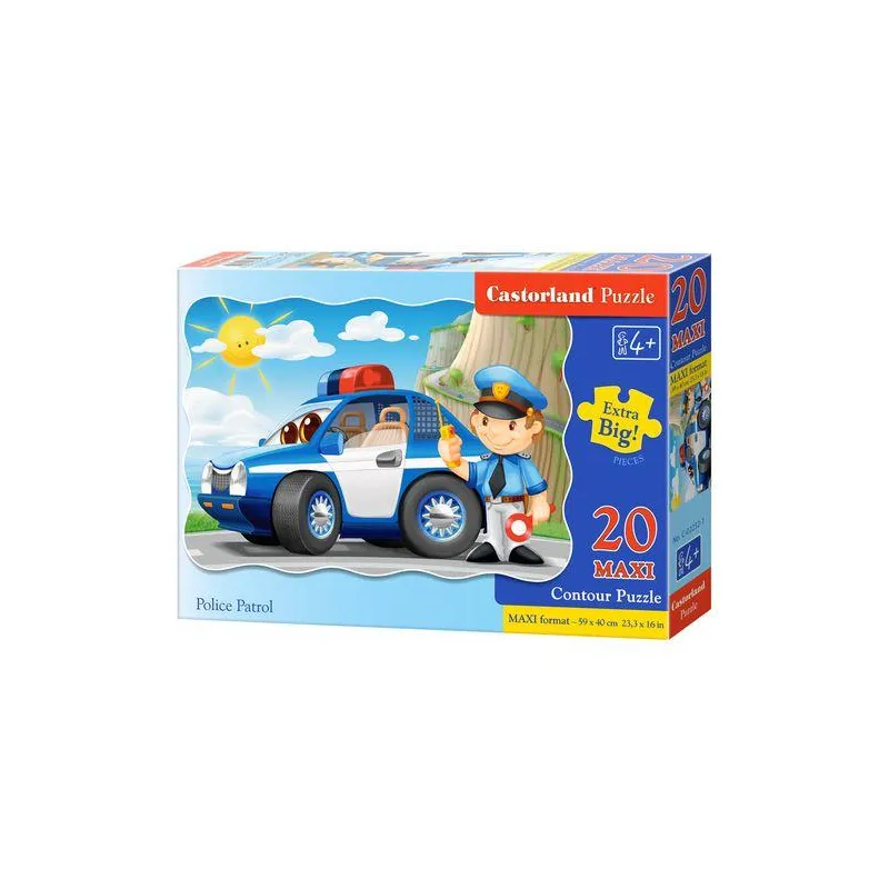 AUTO RADIOWÓZ POLICJA PUZZLE MAXI 20 ELEMENTÓW CASTORLAND 4+ AUTO RADIOWÓZ POLICJA PUZZLE MAXI 20 ELEMENTÓW CASTORLAND 4+