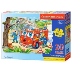 STRAŻ POŻARNA PUZZLE MAXI 20 ELEMENTÓW CASTORLAND 4+