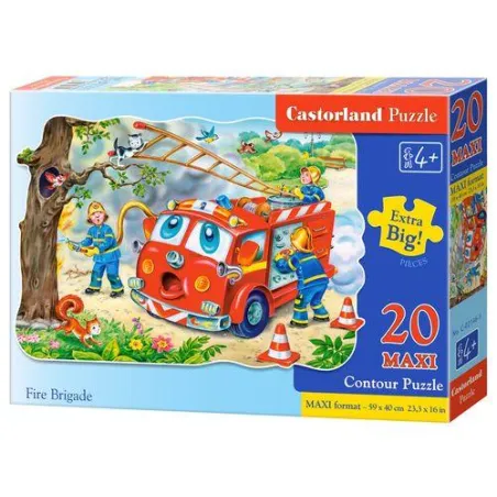 STRAŻ POŻARNA PUZZLE MAXI 20 ELEMENTÓW CASTORLAND 4+