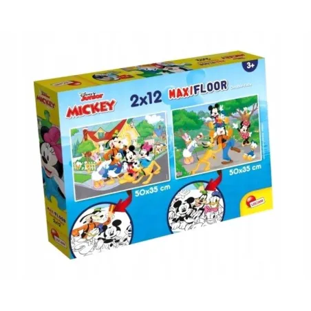 MYSZKA MIKI PUZZLE SUPERMAXI 2 X 12 ELEMENTÓW LISCIANI 3+