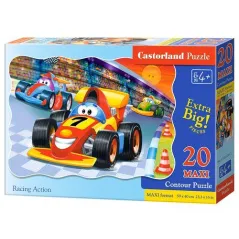 WYŚCIGI AUT PUZZLE MAXI 20 ELEMENTÓW CASTORLAND 4+