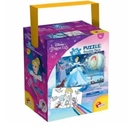 DISNEY KSIĘŻNICZKA PUZZLE DWUSTRONNE 60 ELEMENTÓW LISCIANI 4+