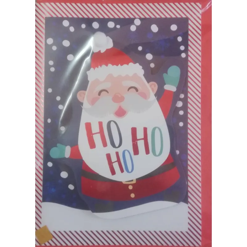 KARNET BOŻONARODZENIOWY HOHOHO MIKOŁAJ
