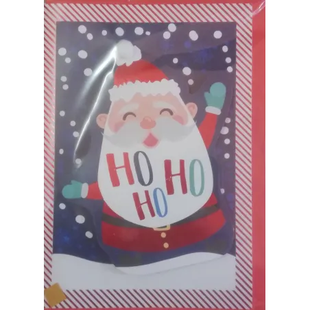 KARNET BOŻONARODZENIOWY HOHOHO MIKOŁAJ