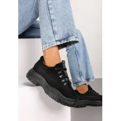 Czarne Zamszowe Sneakersy Rozmiar 40 Ii Gatunek