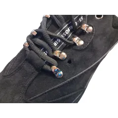 CZARNE ZAMSZOWE SNEAKERSY ROZMIAR 40 II GATUNEK