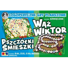 WĄŻ WIKTOR I PSZCZÓŁKI ŚMIESZKI LOGOPEDYCZNA GRA PLANSZOWA 4+