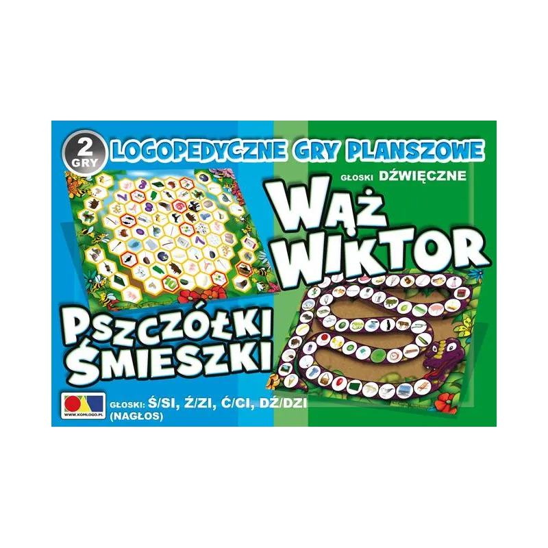 WĄŻ WIKTOR I PSZCZÓŁKI ŚMIESZKI LOGOPEDYCZNA GRA PLANSZOWA 4+