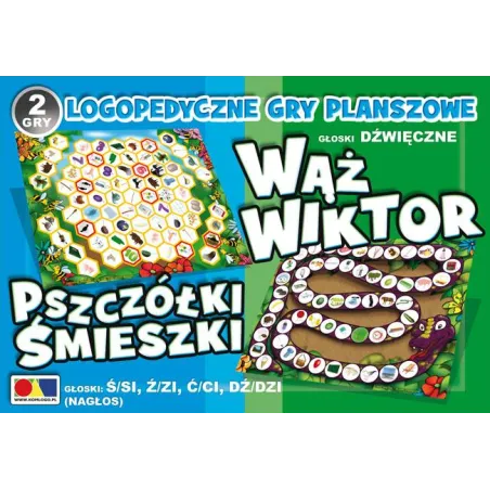 WĄŻ WIKTOR I PSZCZÓŁKI ŚMIESZKI LOGOPEDYCZNA GRA PLANSZOWA 4+