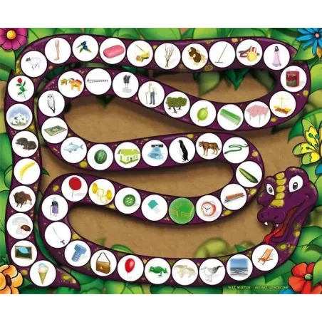Wąż Wiktor I Pszczółki Śmieszki Logopedyczna Gra Planszowa 4+