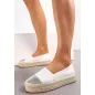 Białe Wsuwane Espadryle Na Platformie Ze Sznurka Rozmiar 38 Białe Wsuwane Espadryle Na Platformie Ze Sznurka Rozmiar 38