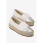 Białe Wsuwane Espadryle Na Platformie Ze Sznurka Rozmiar 38 Białe Wsuwane Espadryle Na Platformie Ze Sznurka Rozmiar 38