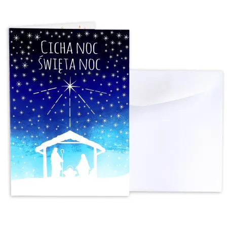 KARNET BOŻONARODZENIOWY CICHA NOC ŚWIĘTA NOC - Art Nuvo