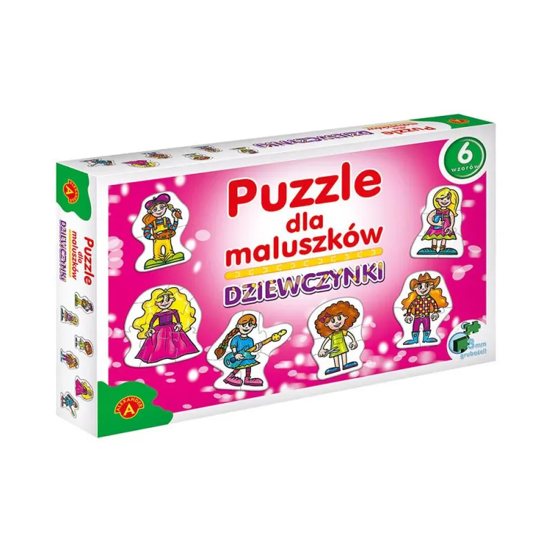 DZIEWCZYNKI PUZZLE DLA MALUSZKÓW 2+