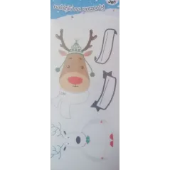 NAKLEJKI NA PREZENTY WINTER JOY 12 SZT