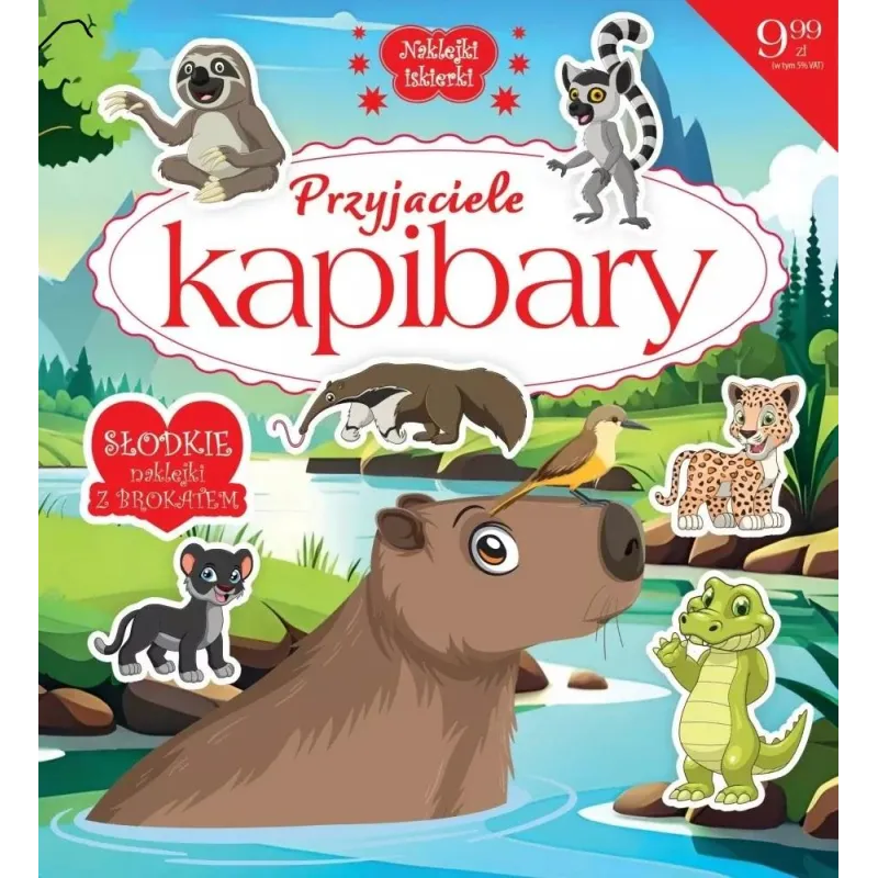 PRZYJACIELE KAPIBARY. NAKLEJKI ISKIERKI