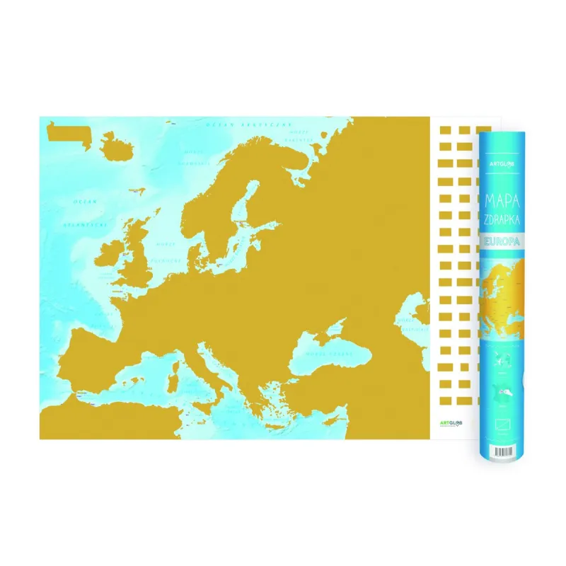EUROPA MAPA ZDRAPKA
