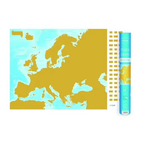 EUROPA MAPA ZDRAPKA