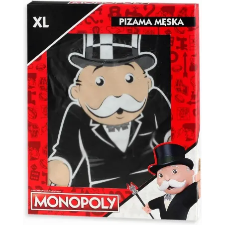 MONOPOLY ORYGINALNA PIŻAMA MĘSKA ROZMIAR XL