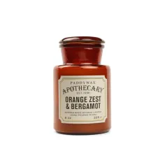 ŚWIECA W SZKLANYM SŁOJU APOTHECARY SKÓRKA POMARAŃCZY + BERGAMOTKA 226G PADDYWAX