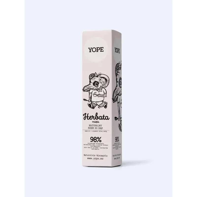 NATURALNY KREM DO RĄK HERBATA I MIĘTA 100 ML YOPE