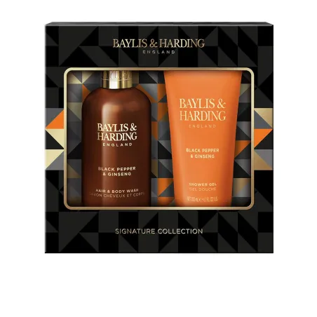 BAYLIS& HARDING BAYLIS & HARDING BLACK PEPPER & GINSENG MENS ŻEL POD PRYSZNIC 200ML + MYDŁO DO WŁOSÓW I CIAŁA 300ML
