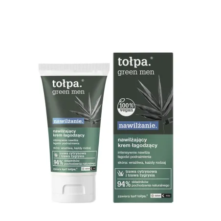 NAWILŻAJĄCY KREM ŁAGODZĄCY 50 ML TOŁPA GREEN MEN NAWILŻANIE