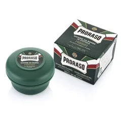 MYDŁO DO GOLENIA W PLASTIKOWYM TYGLU O DZIAŁANIU NAWILŻAJĄCO-OCHRONNYM 150 ML PRORASO GREEN